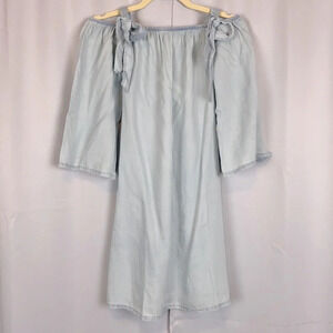 NEW‎ Cupcake & Cashmere Chambray Off-The-Shoulder Dress